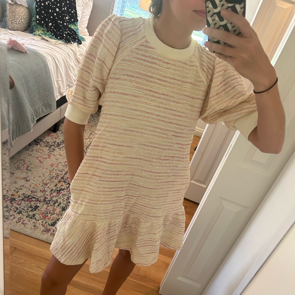 Something Navy Tweed Mini Dress